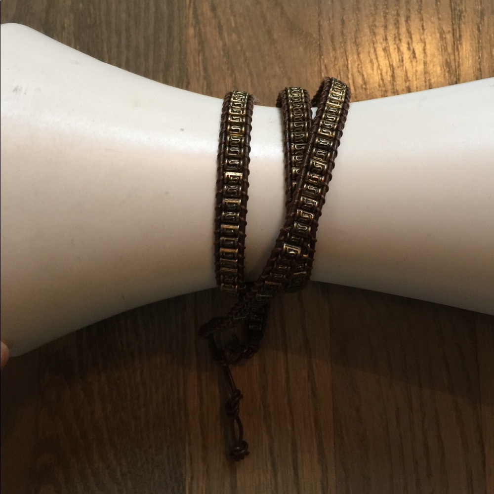 Bronze wrap bracelet